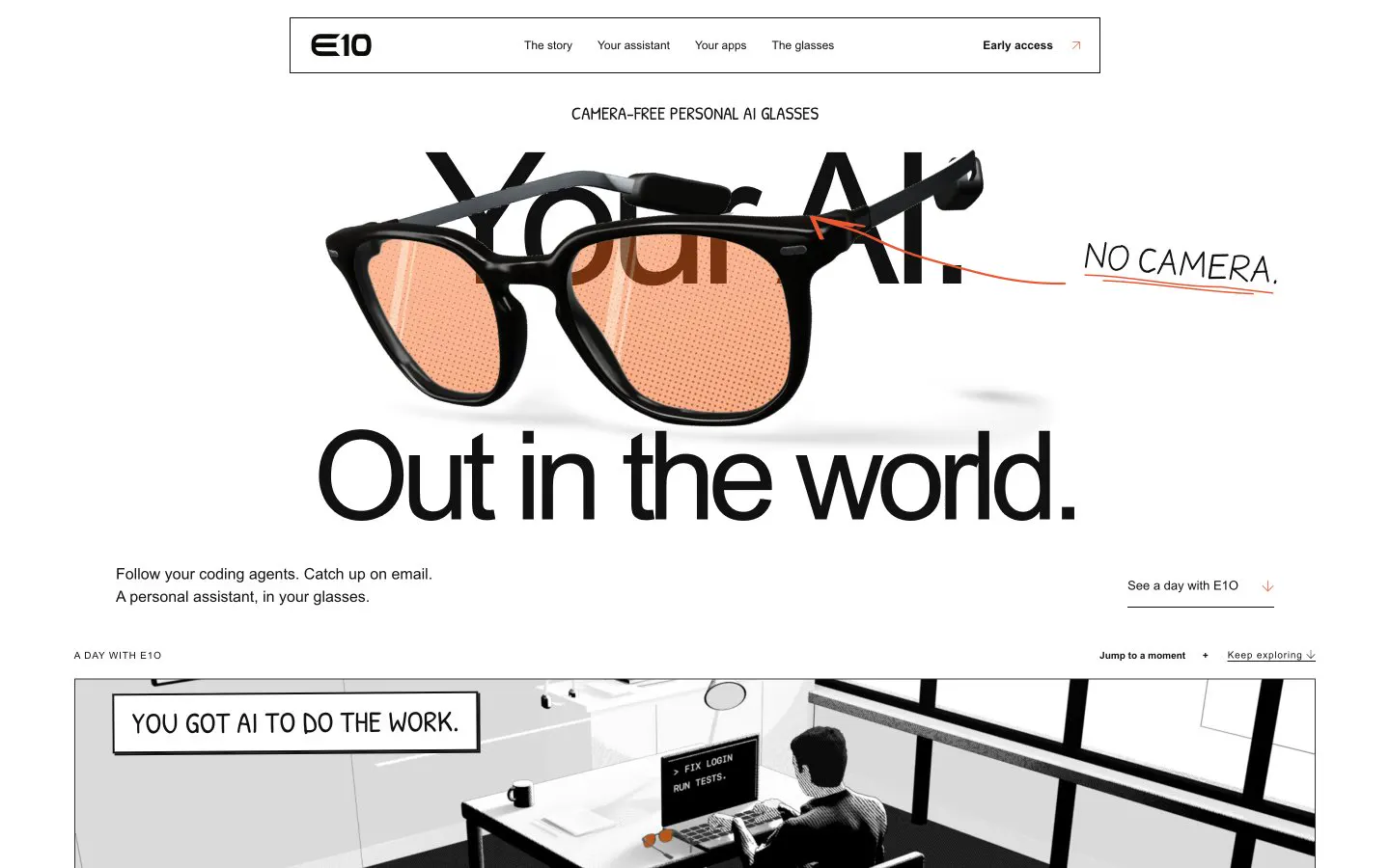 E1O: original website, screen recording