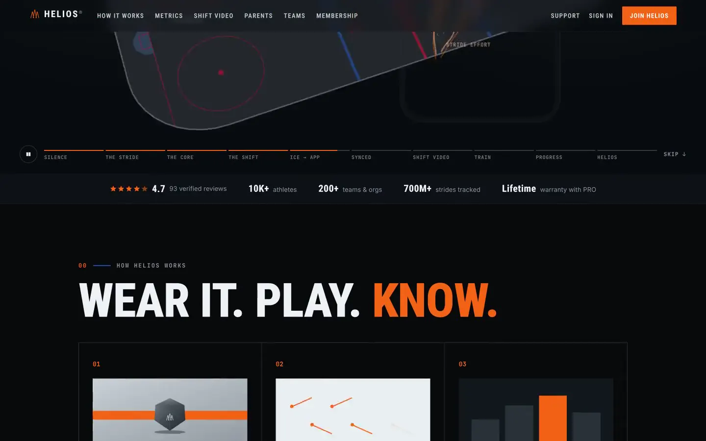 Helios Hockey: my redesign website, screen recording