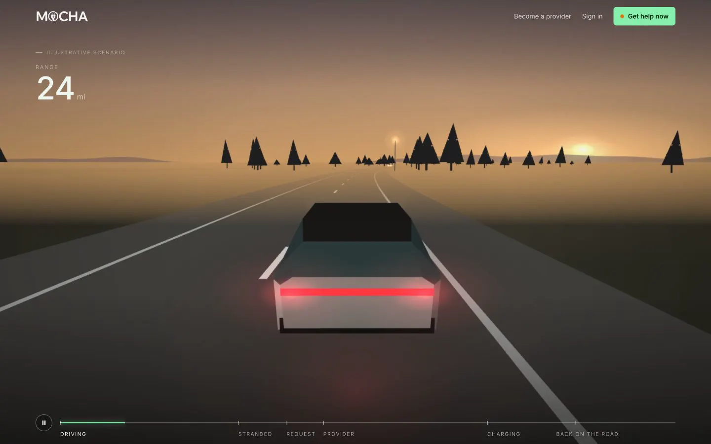 Mocha EV: my redesign website, screen recording