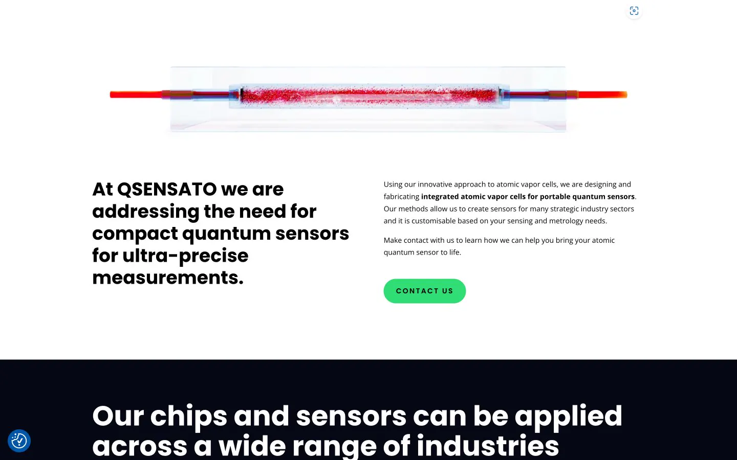 QSENSATO: original website, screen recording